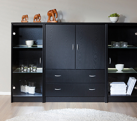 svartbetsad ask byrå svartbetsad ask byrå